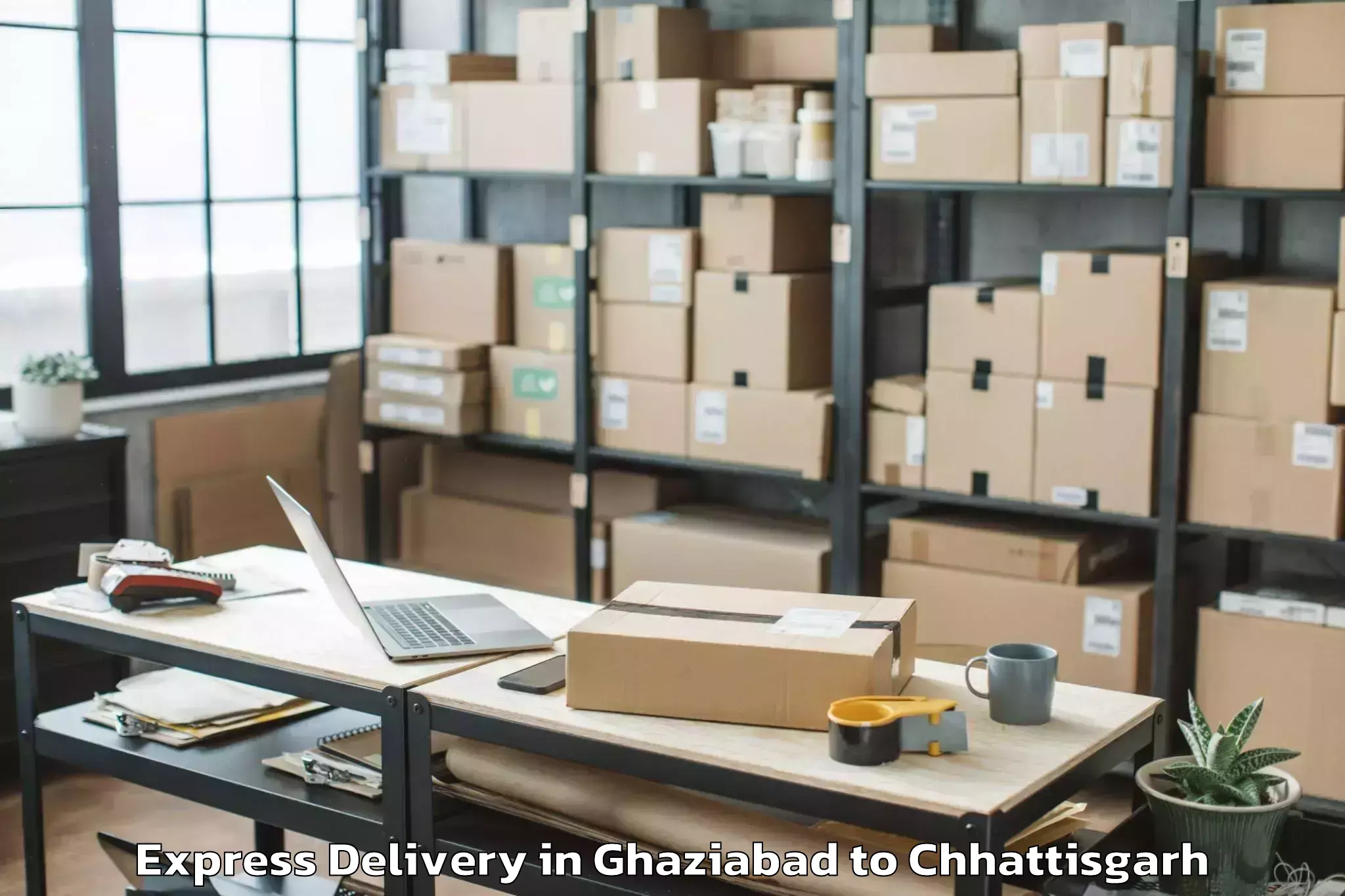 Professional Ghaziabad to Kirandul Express Delivery